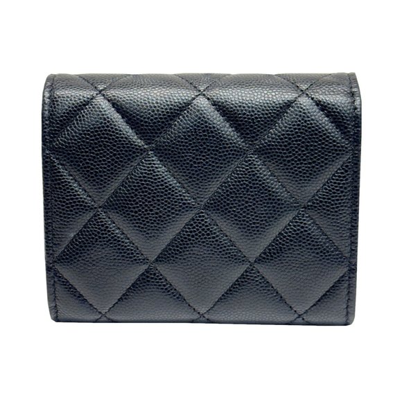 CHANEL Matelasse Mini Chain Wallet Black Caviar Skin 2022 - Picture 2 of 12